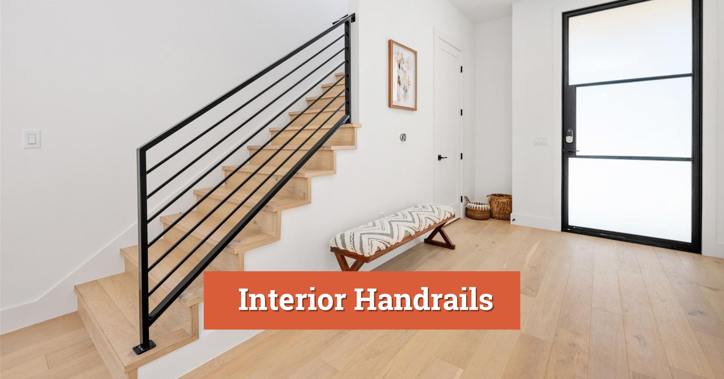 black metal interior handrails