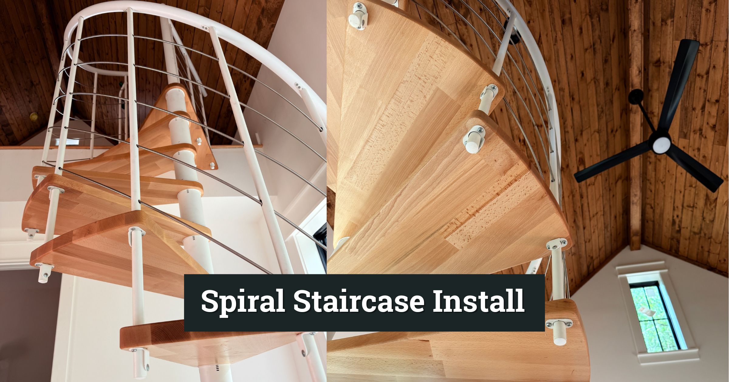 metal kit spiral staircase installation